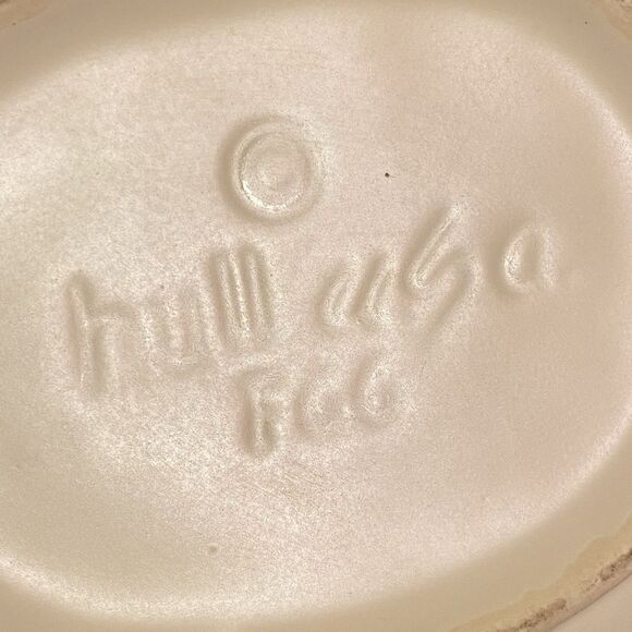 Rare Vintage Hull Pottery Drip Strawberry Basket #F66 EXC Condition - Picture 8 of 10